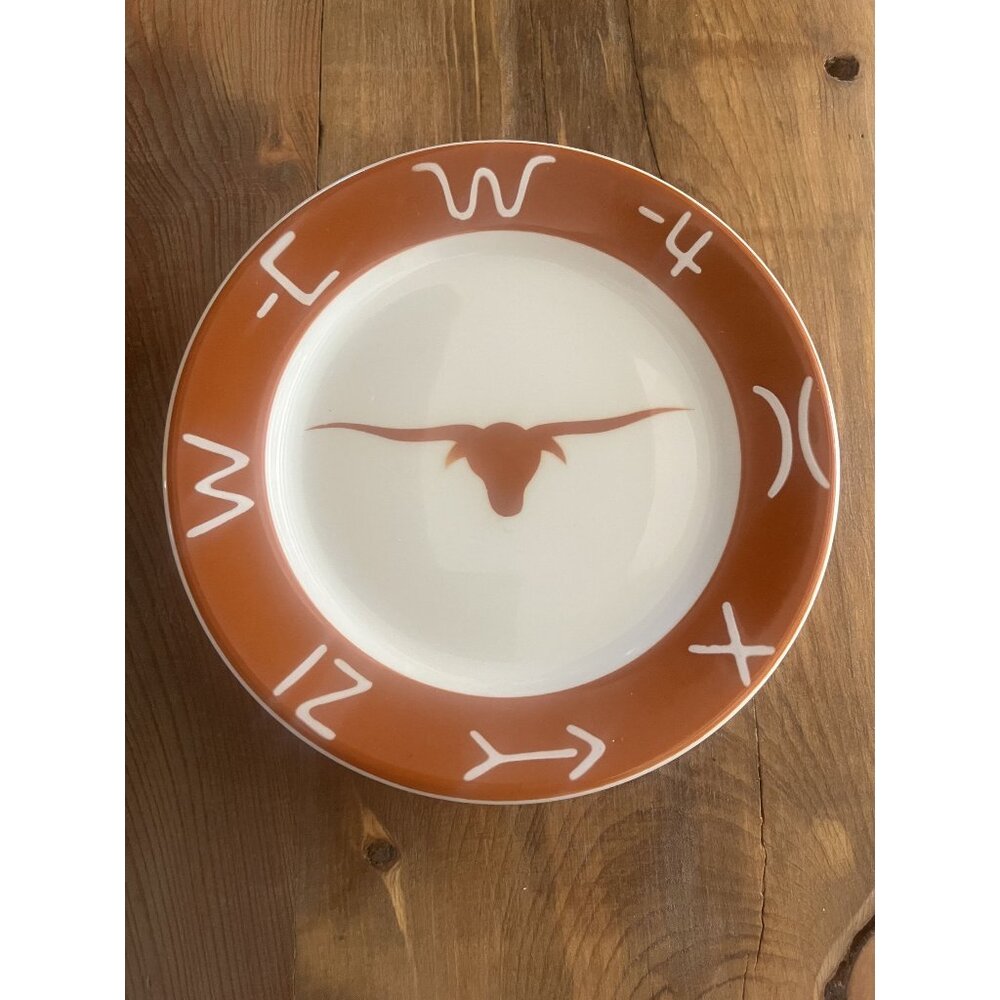 Vtg Jackson Side Plates w/ Western Longhorn Design Restaurant Ware USA